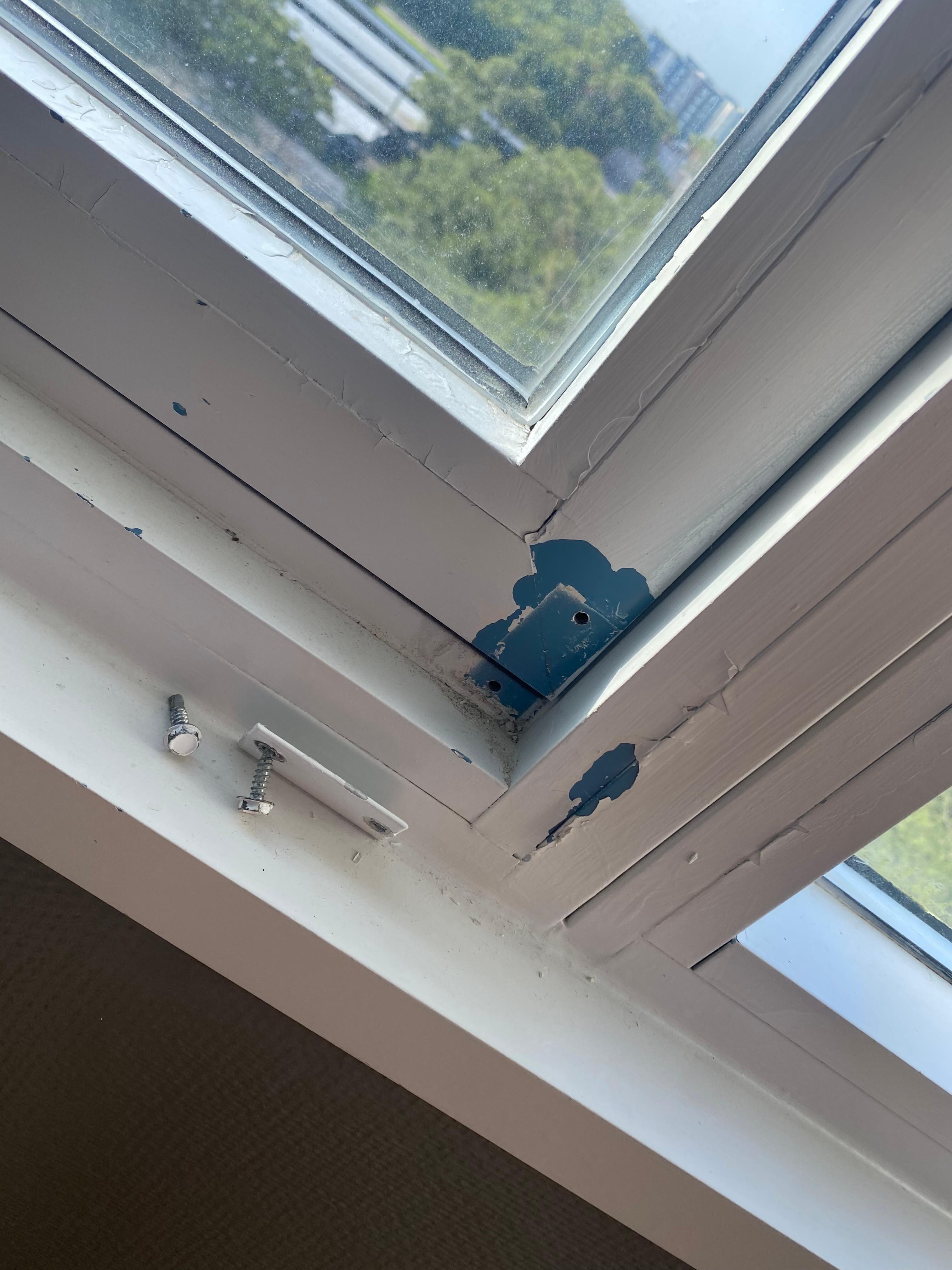 Peeling window frames