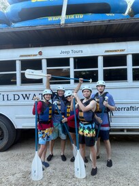 We rafted the Chatooga river section IV.
Highly recommended as well!