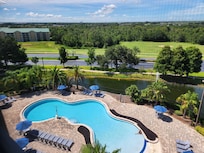 One of the four pools in the property