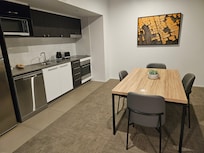 Nicely equipped kitchen