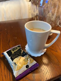 Tea/coffee & biscuits in the room