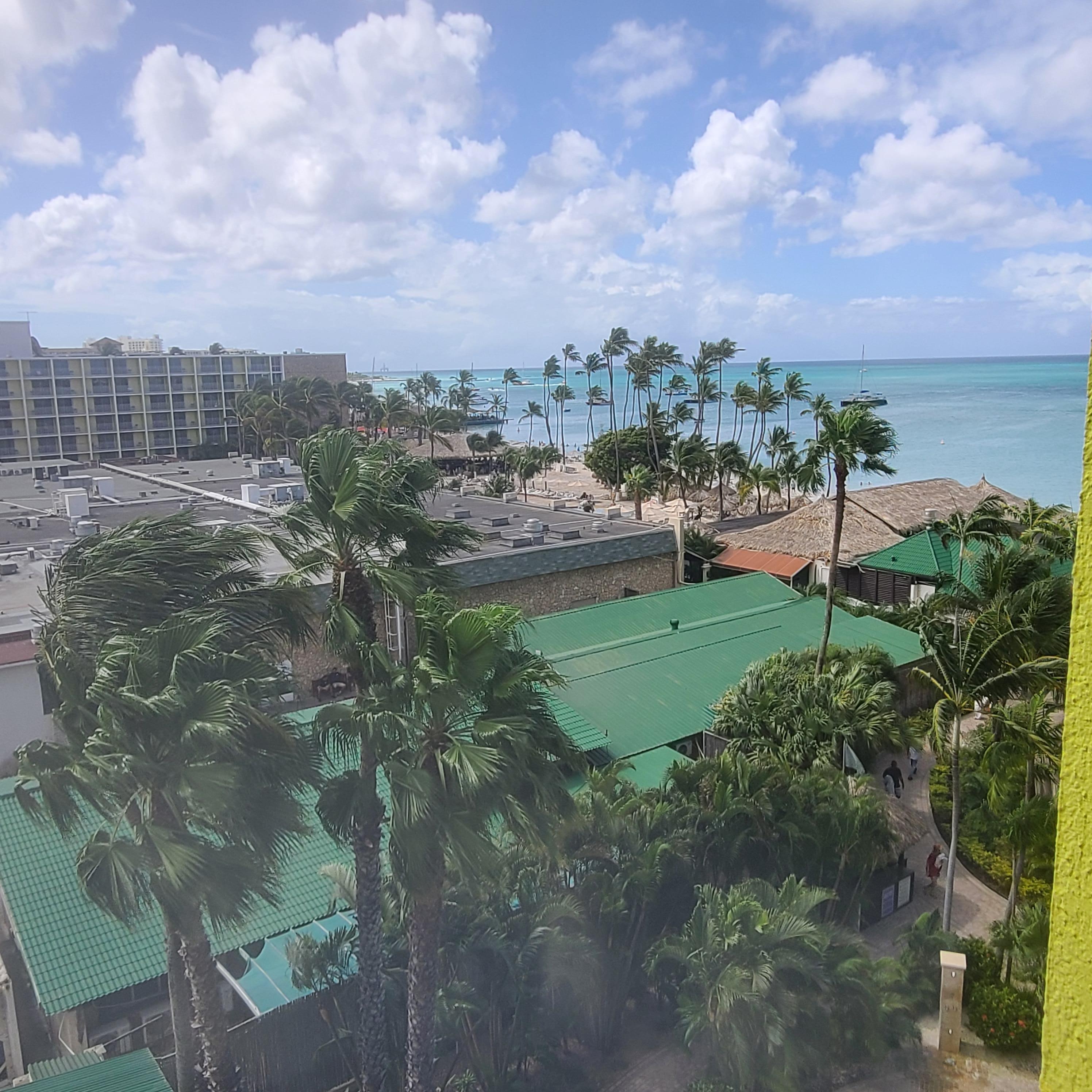 From the room balcony
