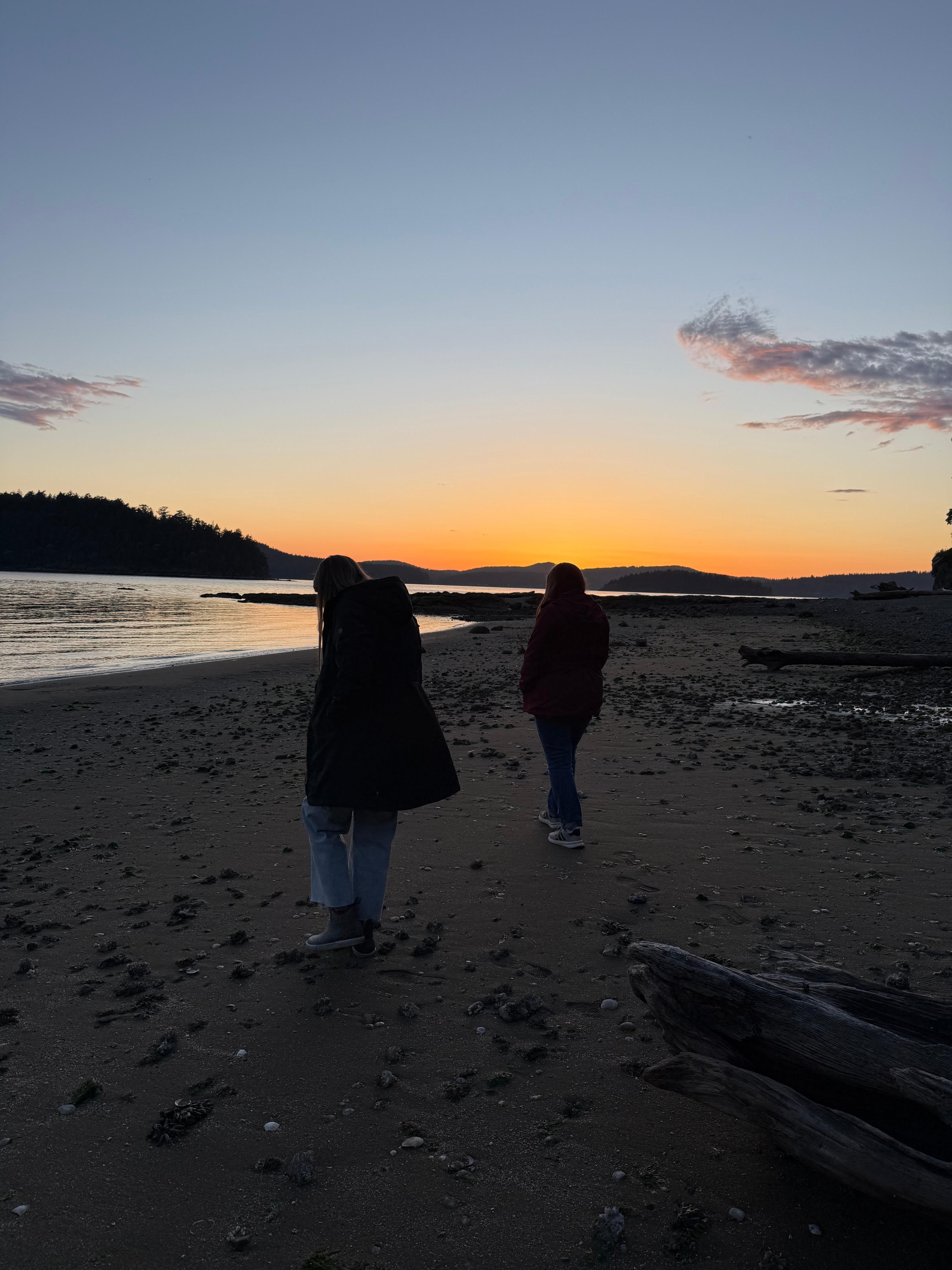 Taking a walk down by the water.