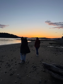 Taking a walk down by the water.