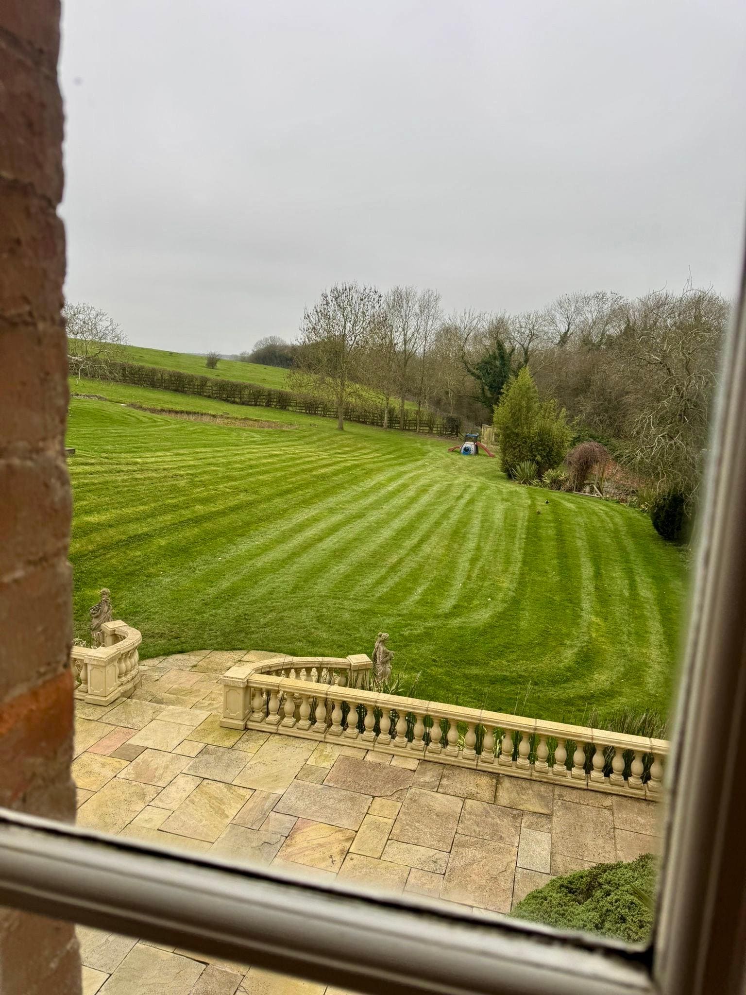 View of the garden from the house