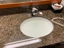 Water would not go down no matter what we tried.