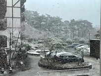 마침 눈이와서 좋았다