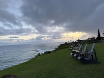the lawn out front of the unit