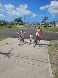 We took advantage of the bikes!