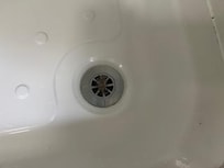 HAIR in drain- not ours