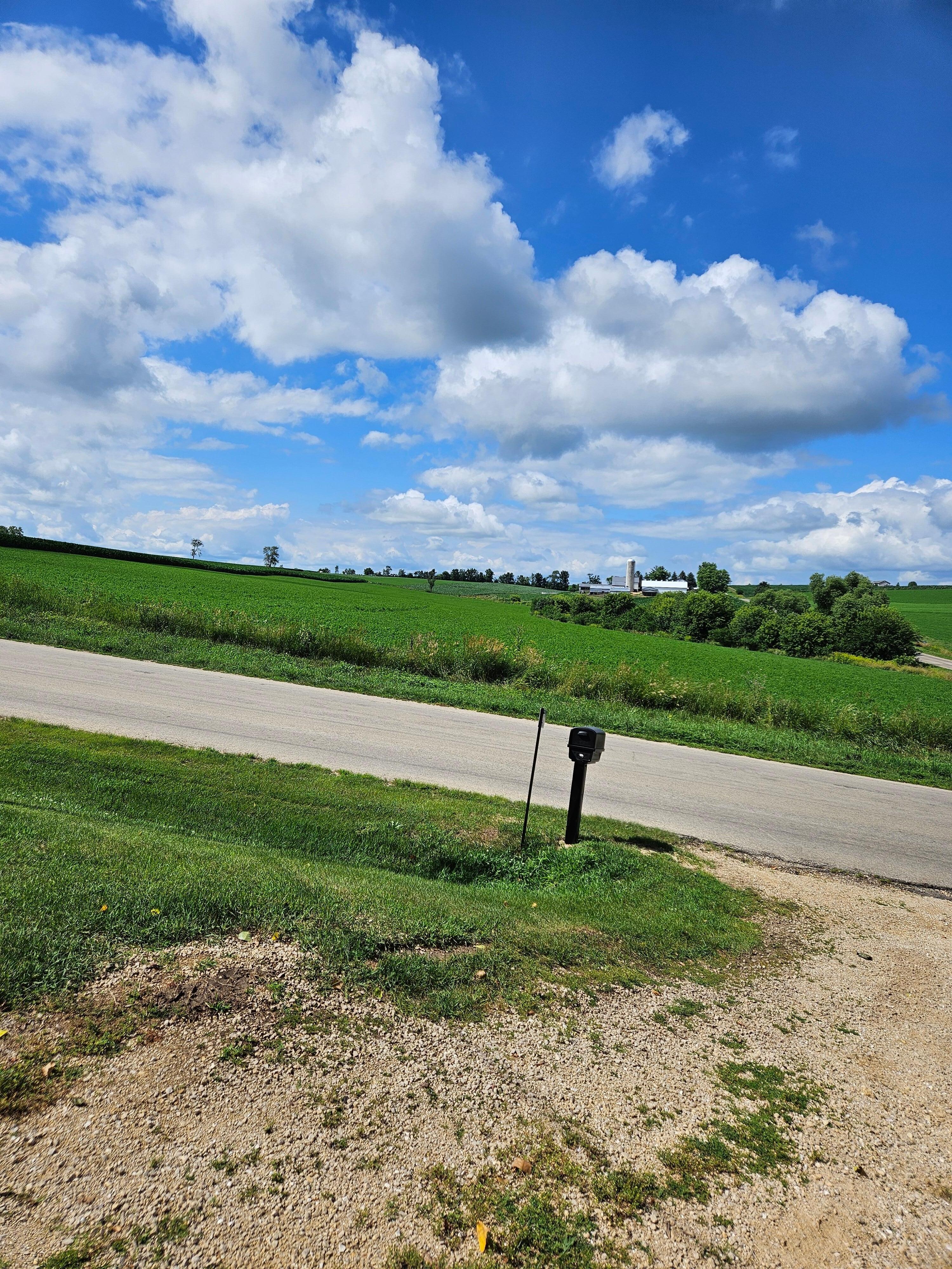 Rolling green hills!