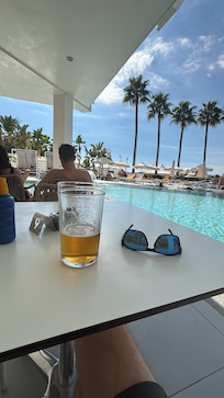 Dining area by the pool