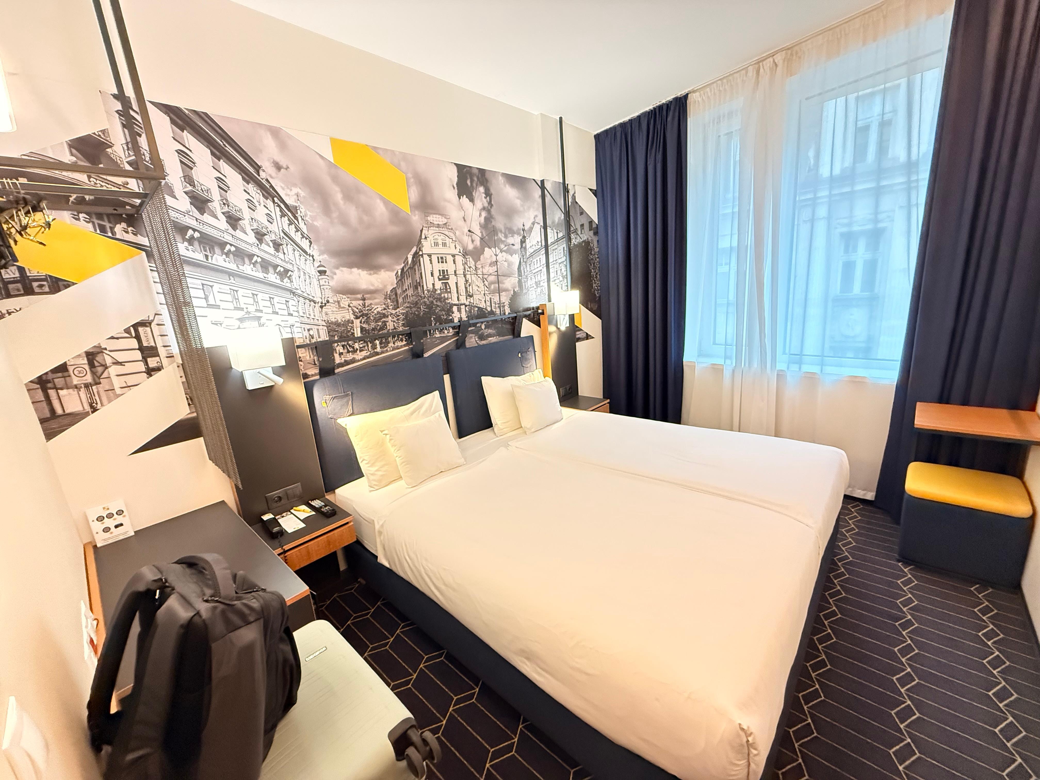 La habitación muy acogedora y cómoda. 