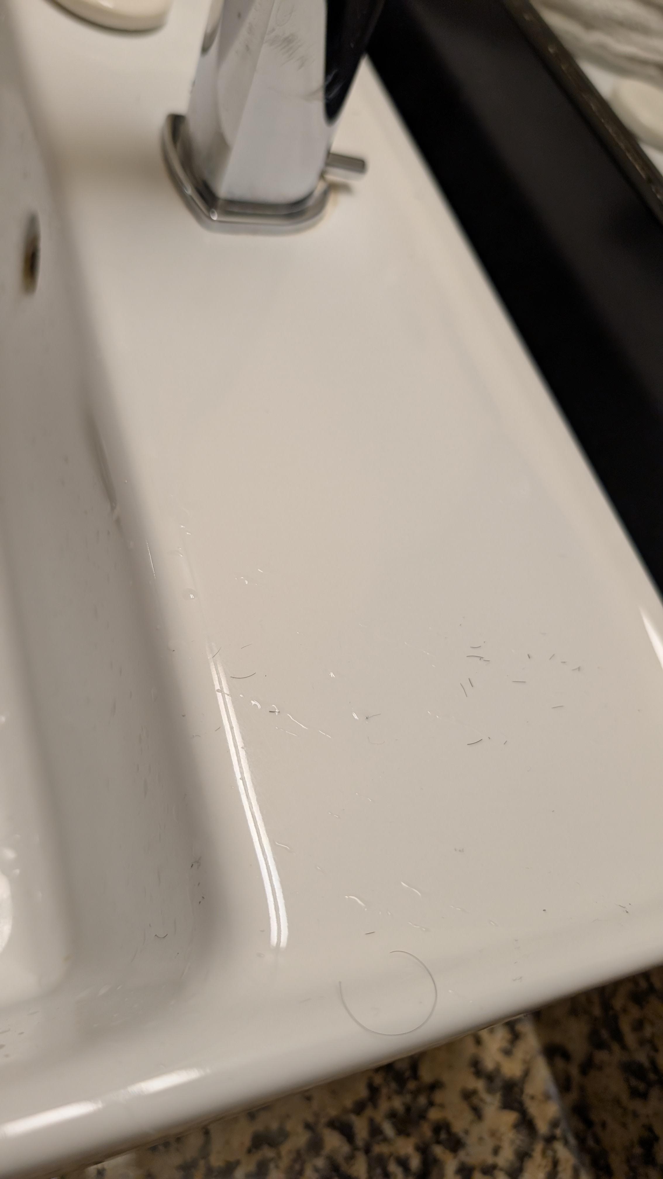 Previous guests shaved and seems like no one clean the bathroom.