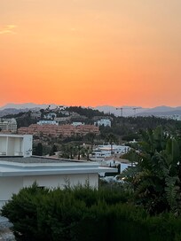 Sunset from master bedroom balcony