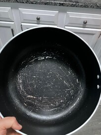 Scratched up pot