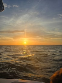 Sunsets are much prettier from a boat.