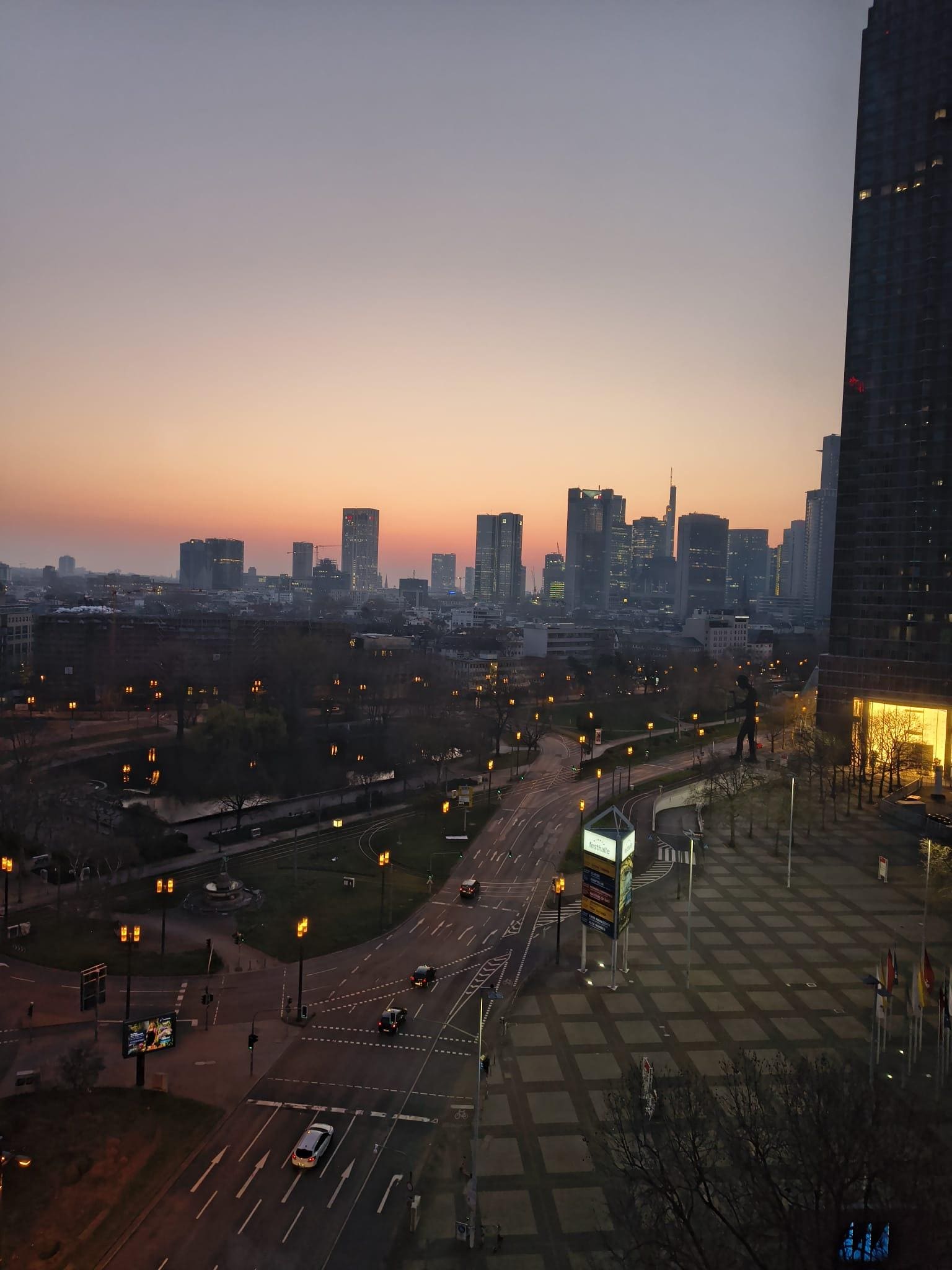 Blick aus einem Skyline Zimmer