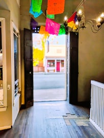 Connection from Hotel to Fourth Street, main street of San Juan Bautista, California