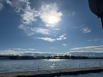 View from the dock that you could fish from