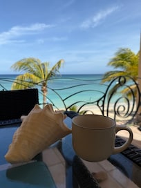 Morning coffee on the patio… beautiful view