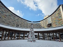 눈이 내린 아침 풍경