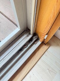 Tracks to the sliding doors