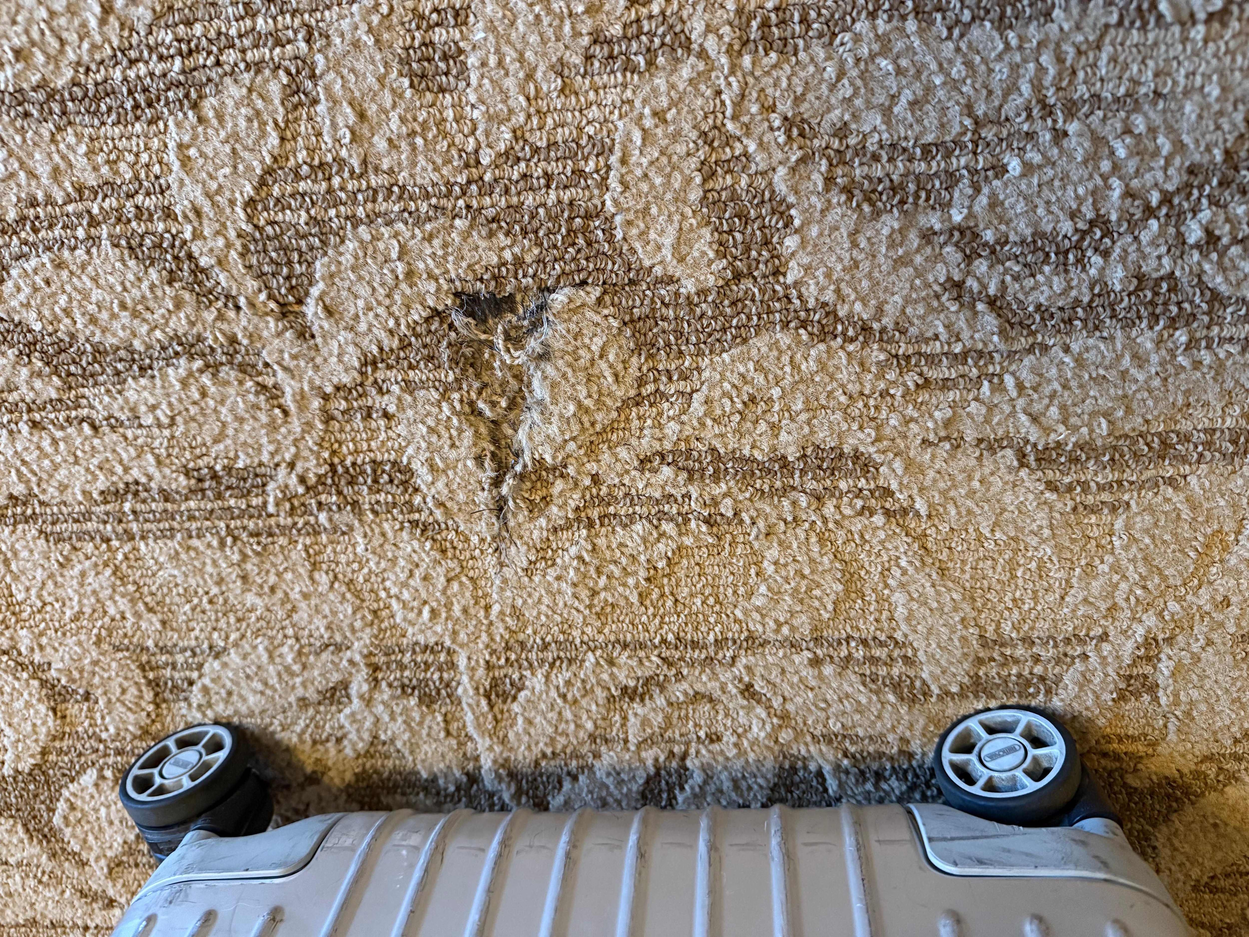 Holes in the carpet