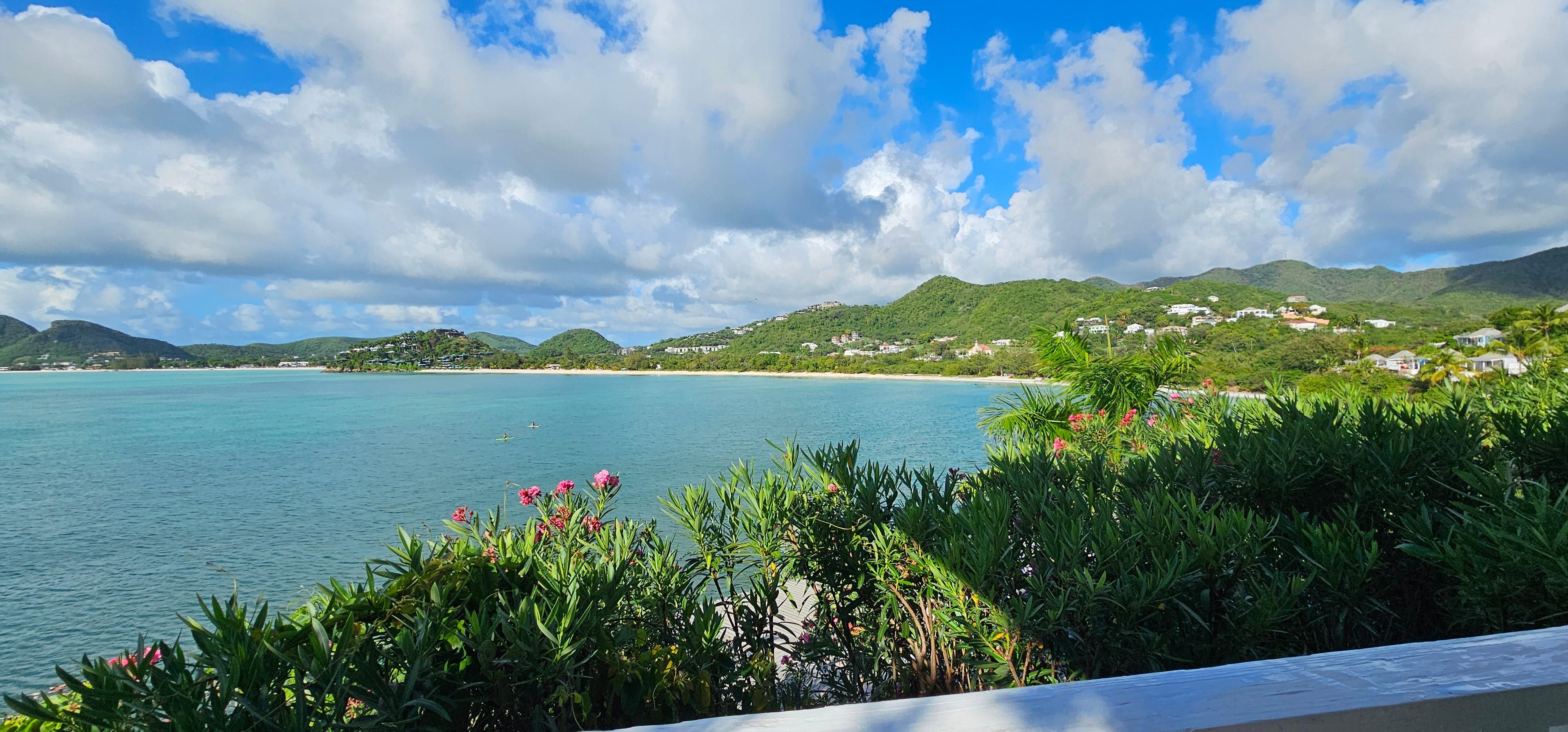 View from balcony on bungalow