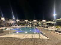 Inside the hotel pool