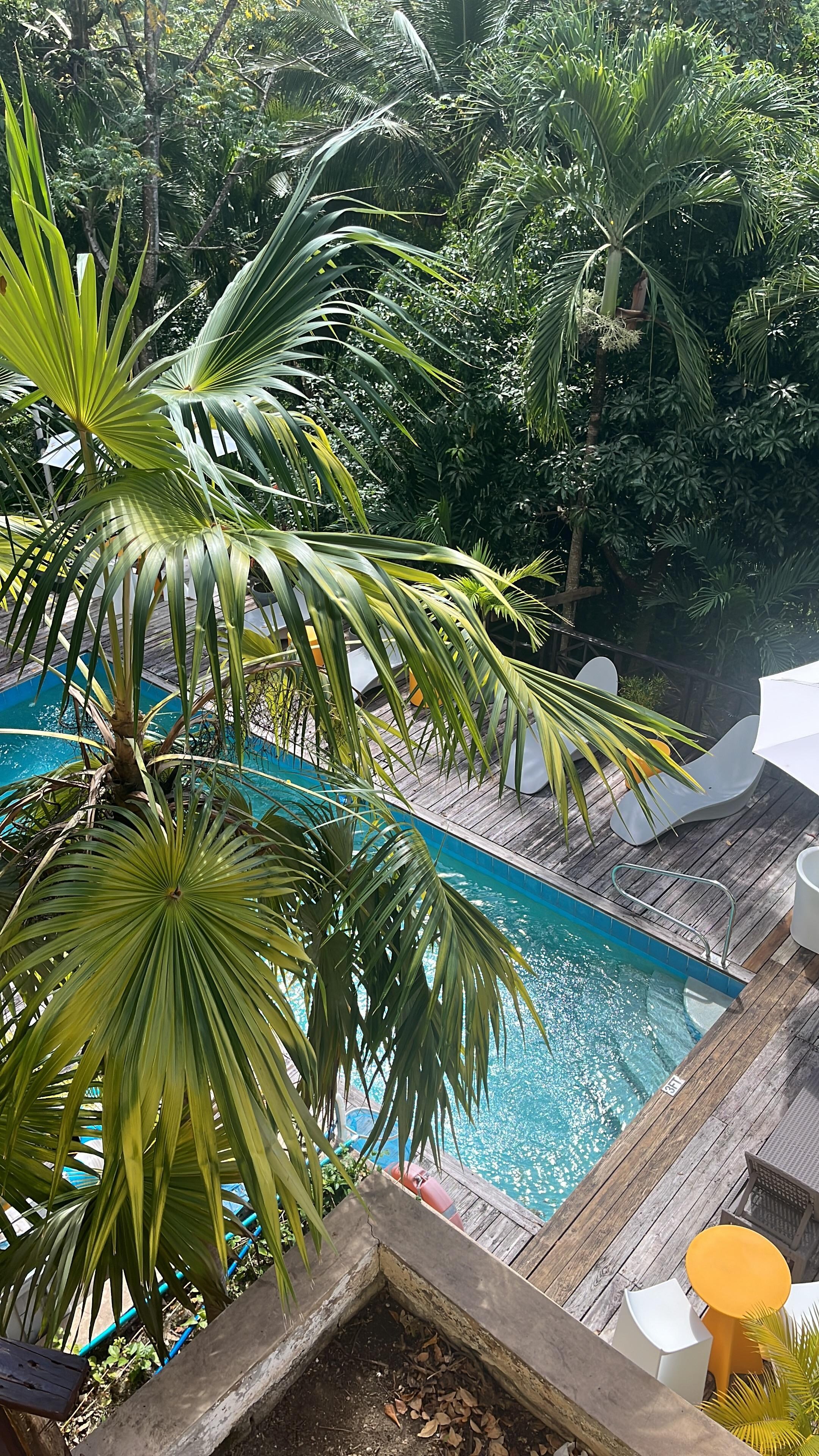 Pool from our balcony