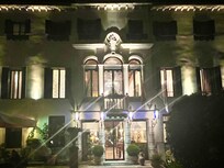 Hotel at night.