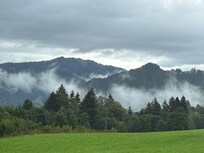 Uitzicht in de ochtend vanuit appartement.