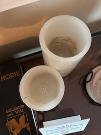Candles full of dust