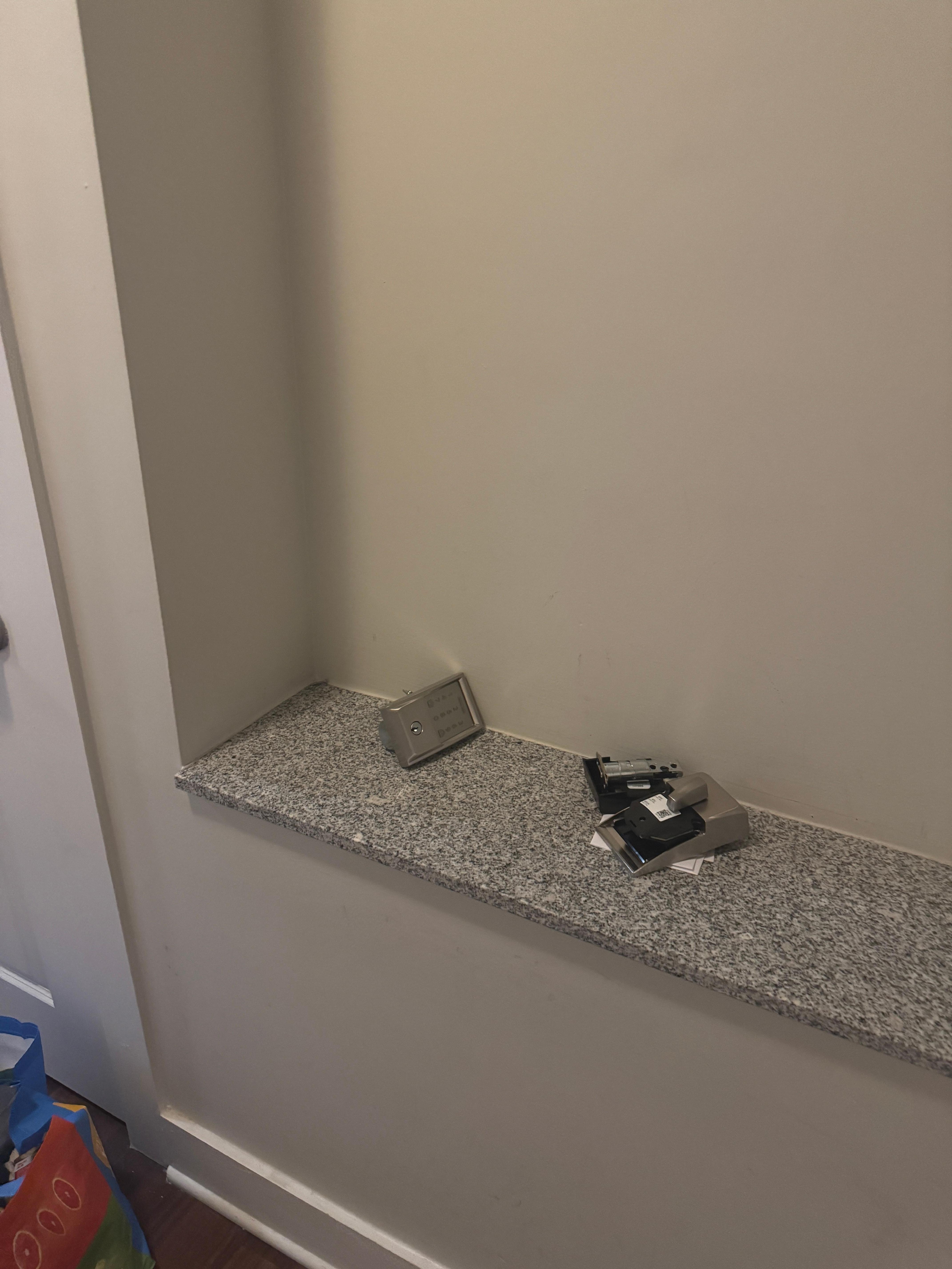 Broken stuff just laying around.