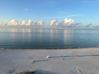 Morning sunrise on balcony