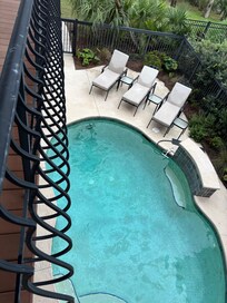 Pool from the main bedroom.