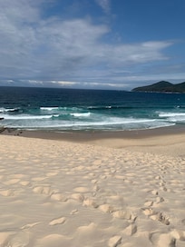 5 minute walk to this beautiful scenic view at top of 1 mile beach.