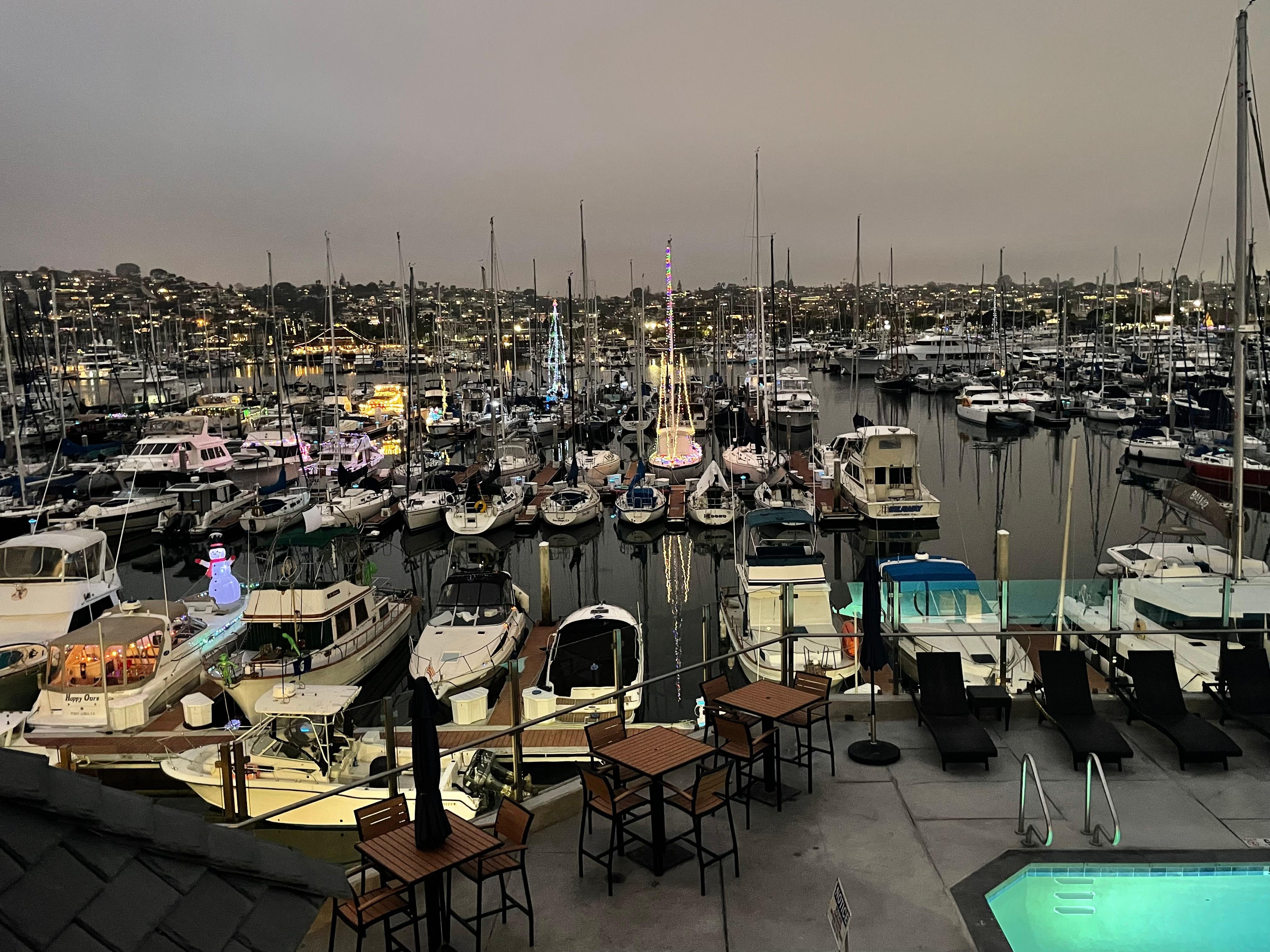 View from our room balcony 