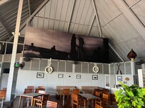 Large breakfast buffet area