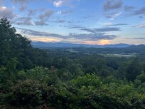 Sunset over the valley
