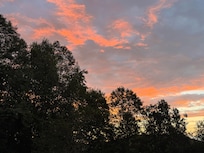 Sunset from the back deck
