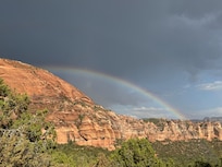 Rainbow surprise.