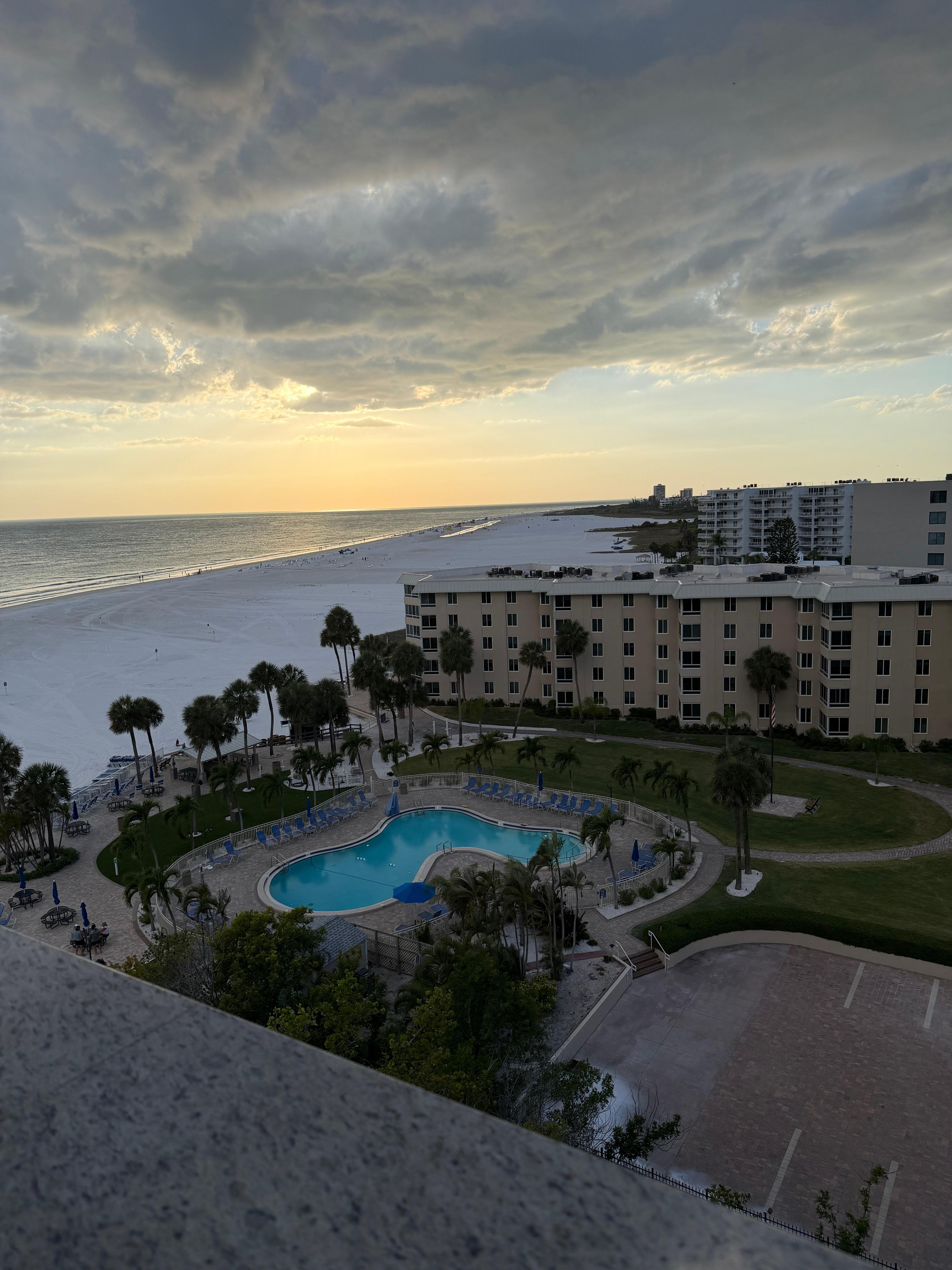 View from balcony. 