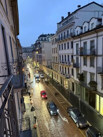 Balcony view at dawn