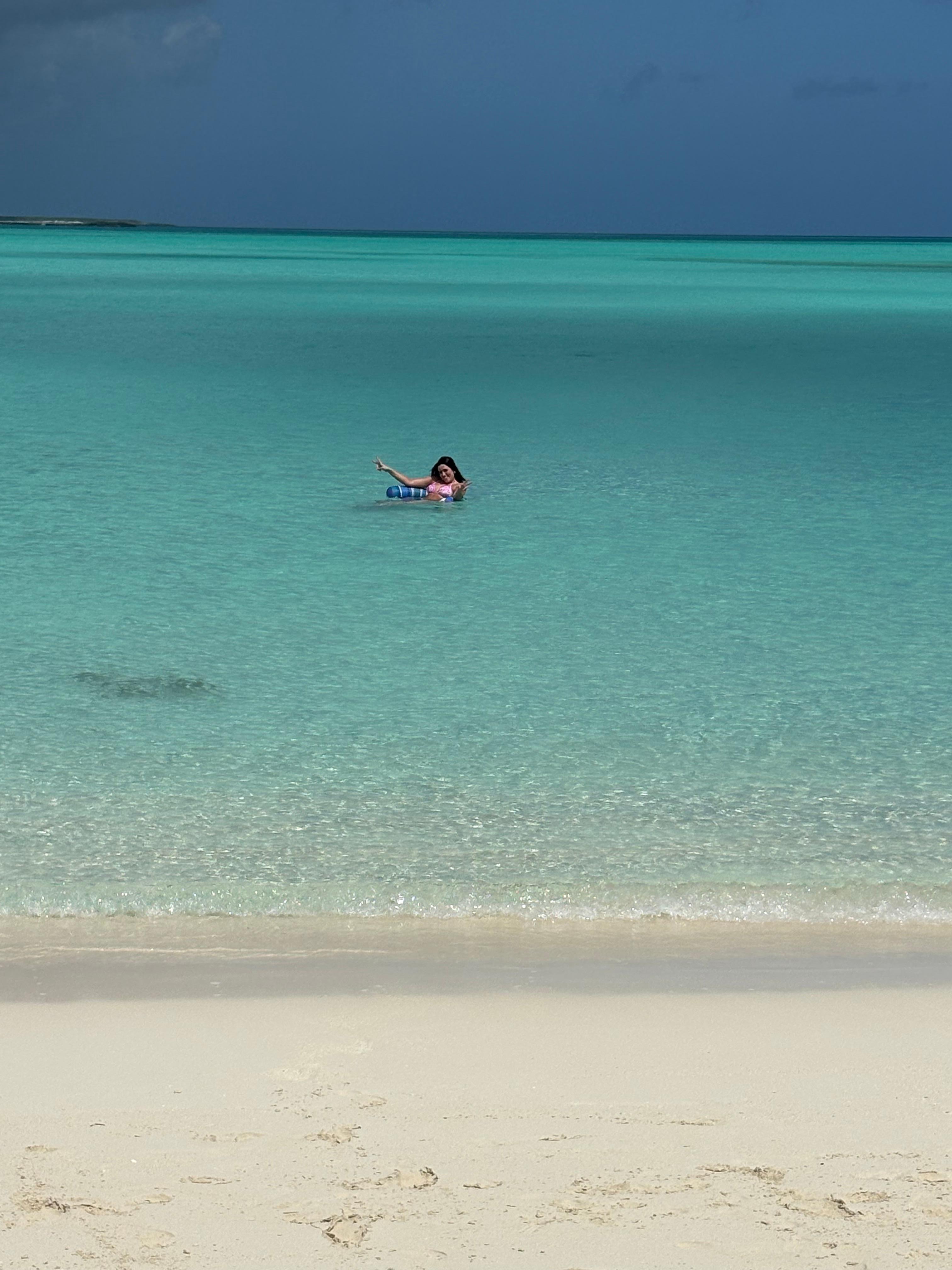 Beach in front of the house
