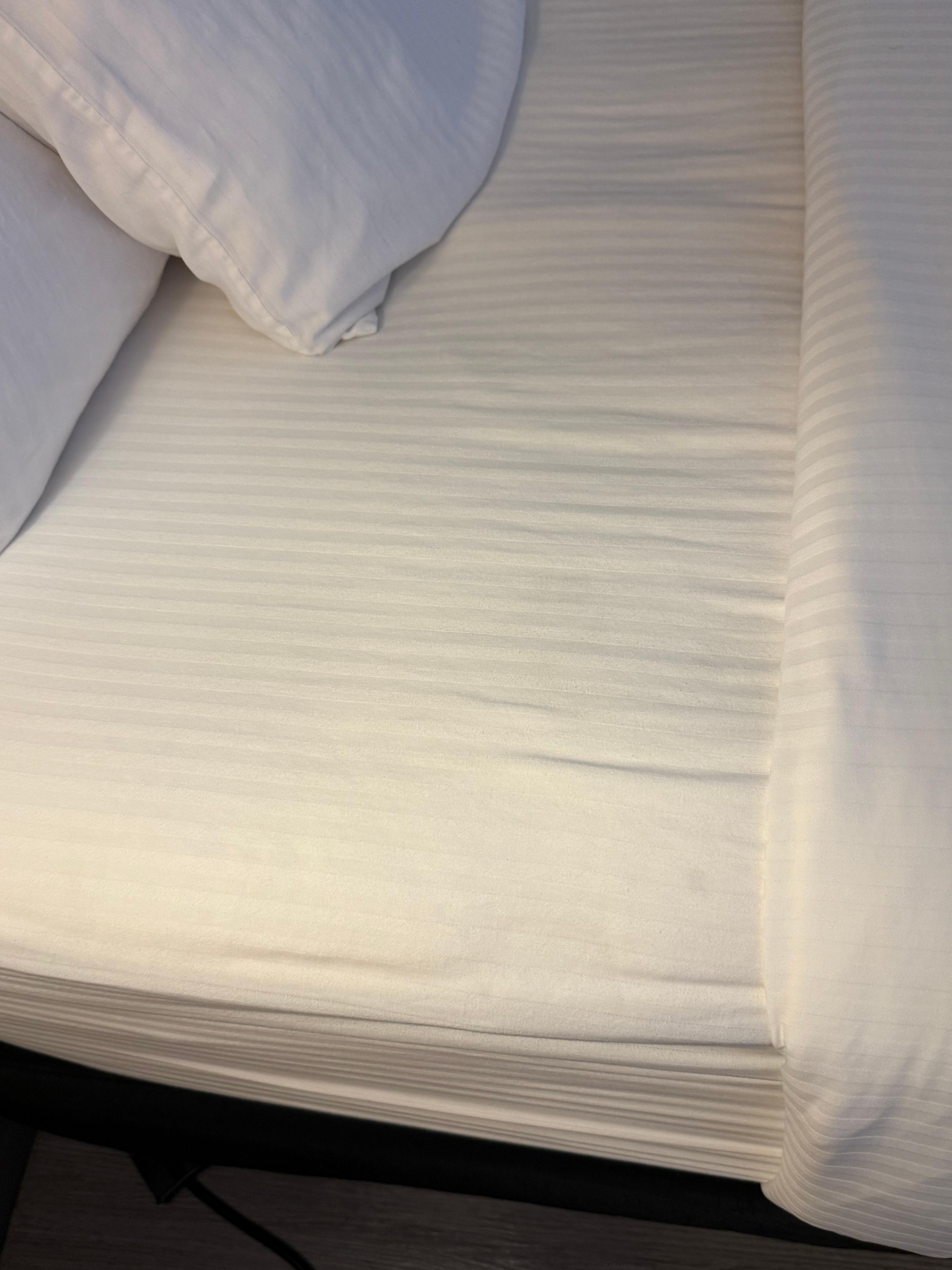 Dirty bed sheets