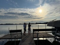Evening fishing off the dock.