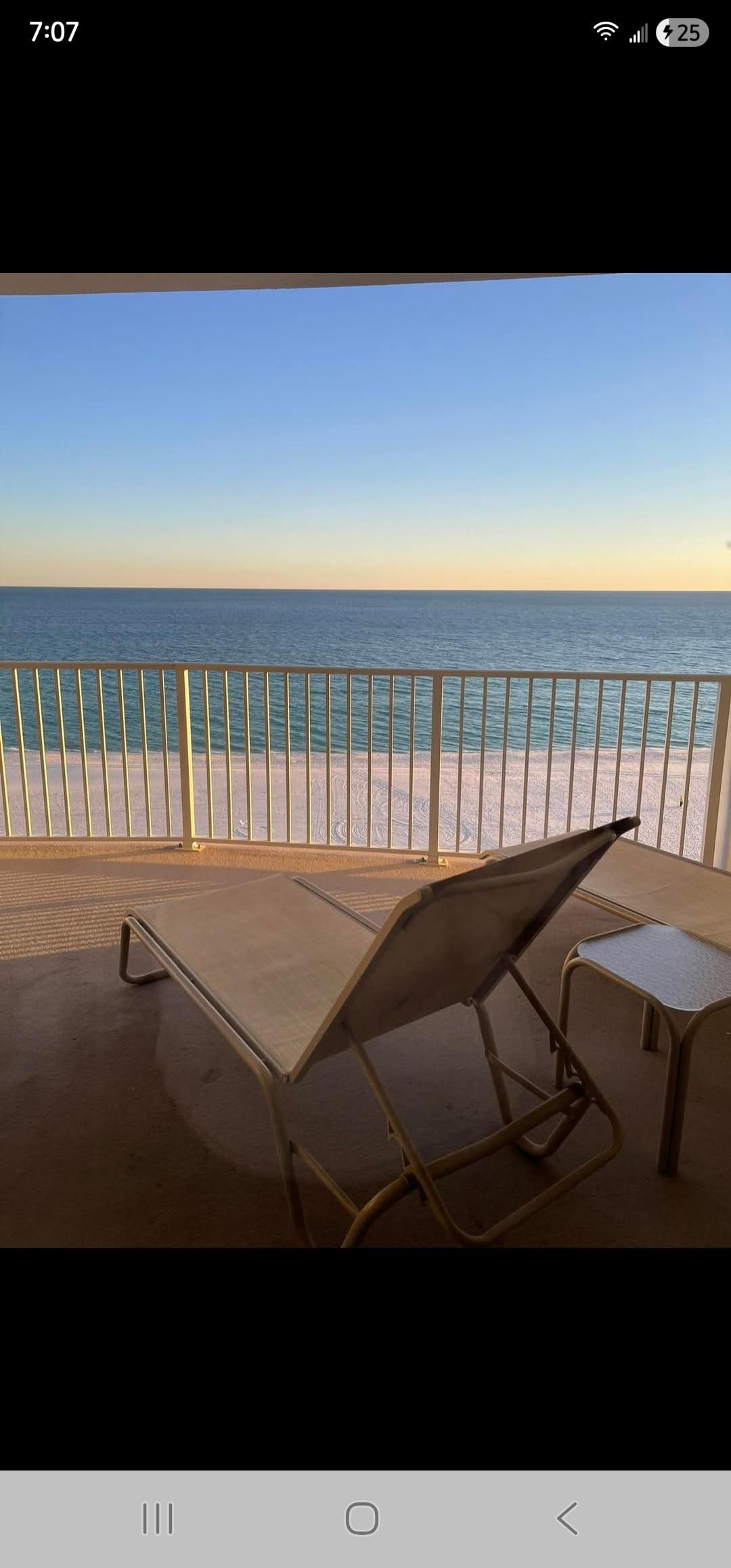 A very spacious balcony