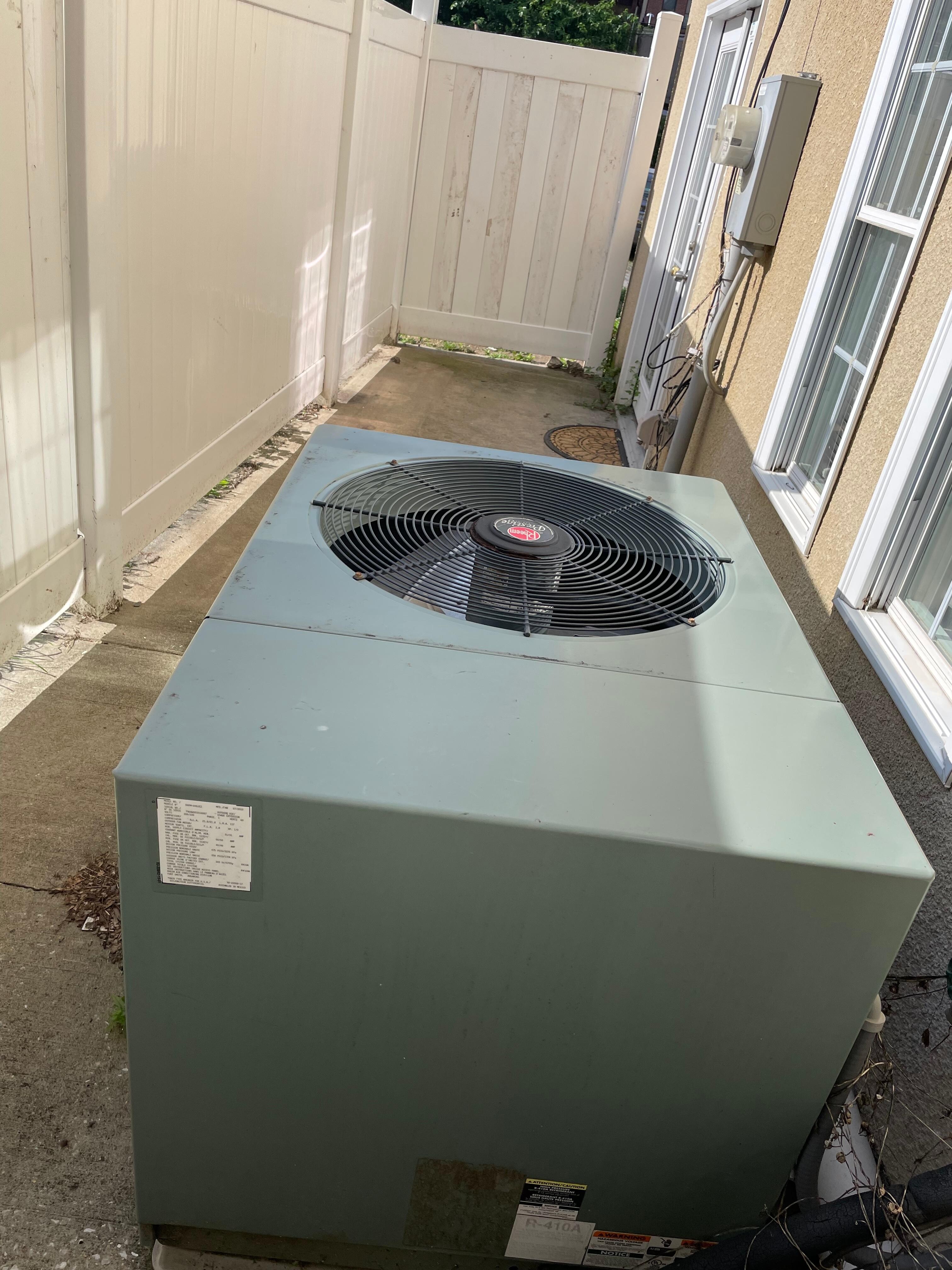 large climate control unit in the entry area